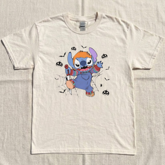 LIO & STITCH HALLOWEEN, ANIMATED TEE BN-00242