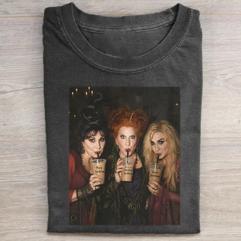 HOCUS POCUS ICED COFFEE HALLOWEEN SHIRT TR-00134