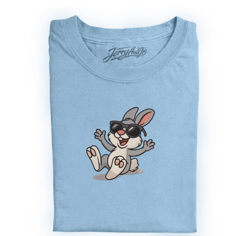 EMBROIDERED FUNNY RABBIT TEE XIU-0080