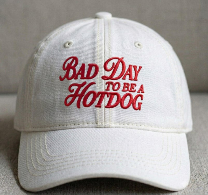 EMBROIDERED BAD DAY TO BE A HOTDOG HAT XIU-0001