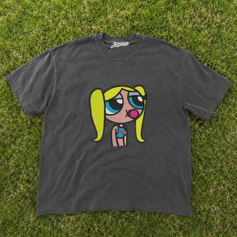 EMBROIDERED POWERPUFF GIRLS TEE XIU-0082