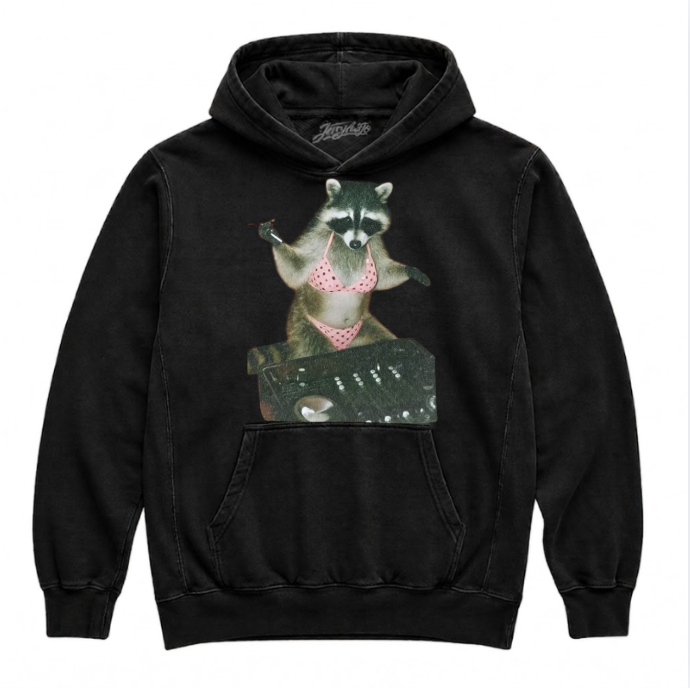 RACCOON PLAYING DJ SHIRT NN-0003