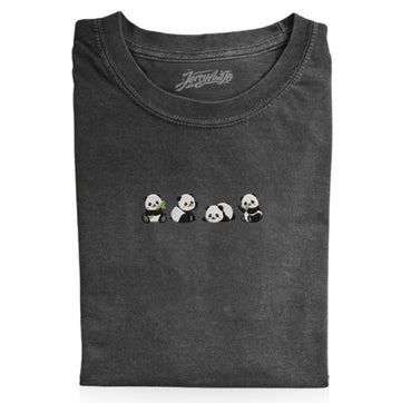EMBROIDERED PANDA TEE XIU-0017