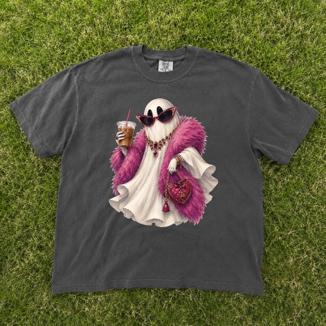 BOUJEE GHOST, SPOOKY HALLOWEEN GRAPHIC TEE BN-0083