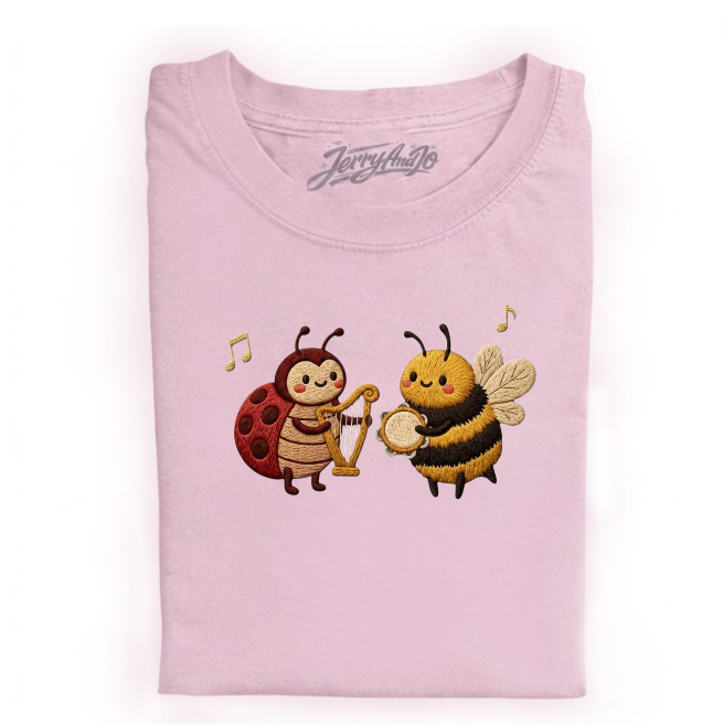 CUTE BEE LADDYBUG EMBROIDERED TEE BN-00026