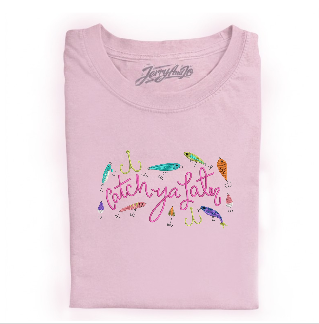 CATCH YA LATER EMBROIDERED TEE BN-00028