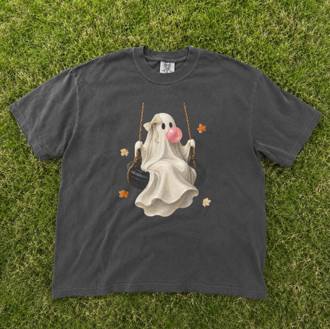 BUBBLE GUM GHOST TEE BN-00272