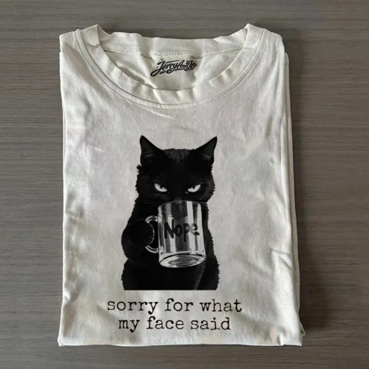 SORRY FOR WHAT MY FACE SAID T-SHIRT TR-00286