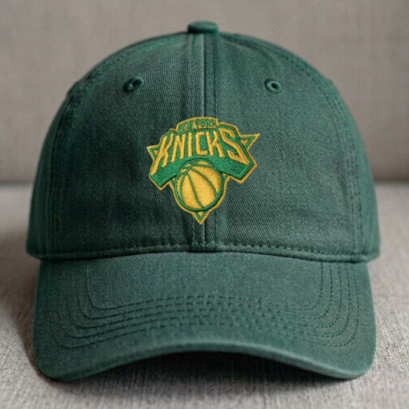 Embroidered New York Knicks Green NBA HAT TR-0018