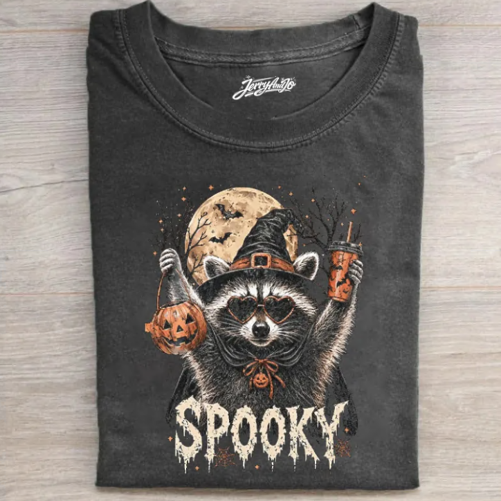 FUNNY SPOOKY HALLOWEEN RACCOON SHIRT TR-00138