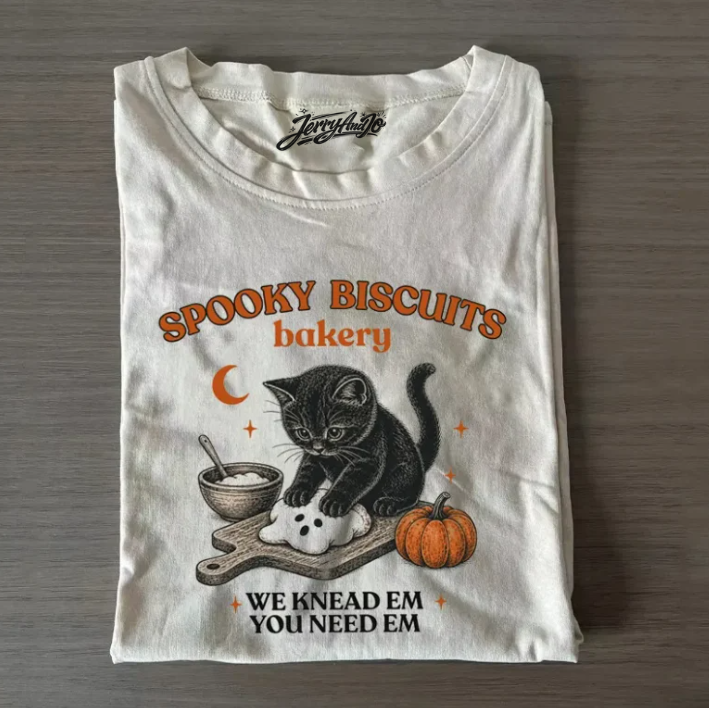KITTY BISCUITS SPOOKY SEASON HALLOWEEN SHIRT TR-00103
