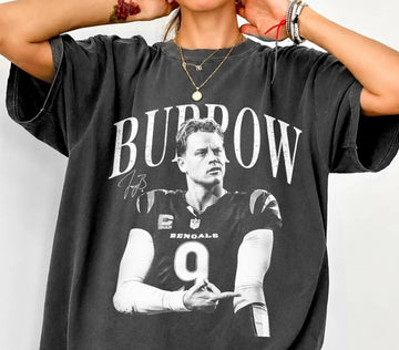 Vintage Joe Burrow Shirt, Comfort Colors Tee, American Football Tee, Fan Gift Aj