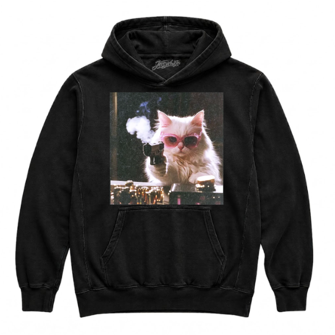 FUNNY GANGSTER CAT SHIRT NN-0004