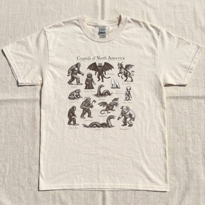 CRYPTIBS OF NORTH AMERICA FIELD GUIDE TEE BN-00103