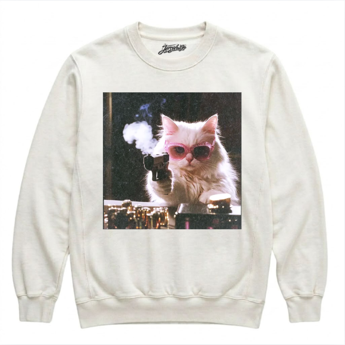 FUNNY GANGSTER CAT SHIRT NN-0004