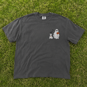 CUTE DOG GHOST EMBROIDERED TEE TR-0034