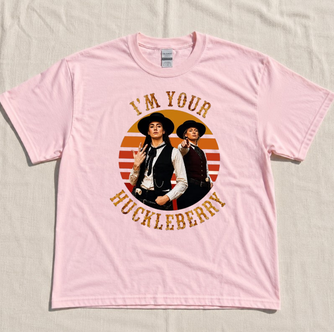 SOPHIE & CAITLIN TEE, I'M YOUR HUCKLEBERRY TEE, CUNNINGHAM BASKETBALL TEE BN-00217