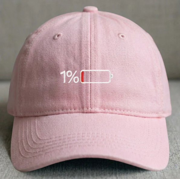 EMBROIDERED 1% LOW BATTERY HAT TR-0021