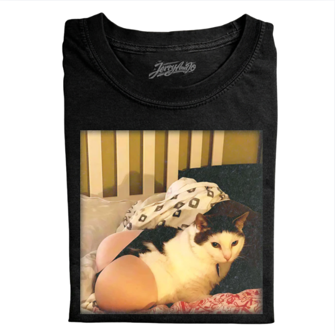 FUNNY BUTT CAT SHIRT NN-0005