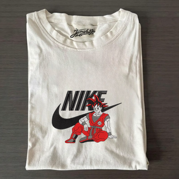 NJKE DRAGONBALL Z ANIME "GOKU" CHARACTER EMBROIDERED TEE TR-0092