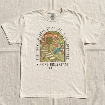 SECOND BREAKFAST CLUB TEE, ADVENTURE BOOKISH TEE, FANTASSY BOOK LOVER TOP BN-00255