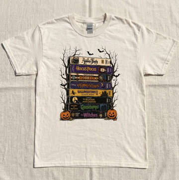 RETRO SPOOKY SEASON TEE, HALLOWEEN MOVIE TEE, FUNNY HORROR TEE, SCARY MOVIE HALLOWEEN TEE BN- 00166