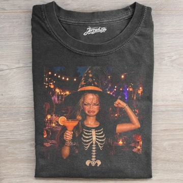 FUNNY HALLOWEEN DOLL FACE T-SHIRT TR-00216
