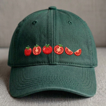 TOMATO SUMMER GARDEN EMBROIDERED CLASSIC DAT HAT BN-0006