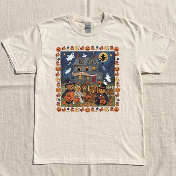 HALLOWEEN TEDDY BEAR TEE, TRICK OR TREATING BEARS TEE BN-00167
