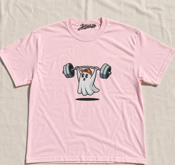 EMBROIDERED WEIGHTLIFTING GHOST TEE XIU-0083