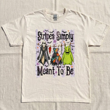 STRIPES SIMPLY MEANT TO  BE NIGHTMARE HALLOWEEN KILLER TEE BN-00098