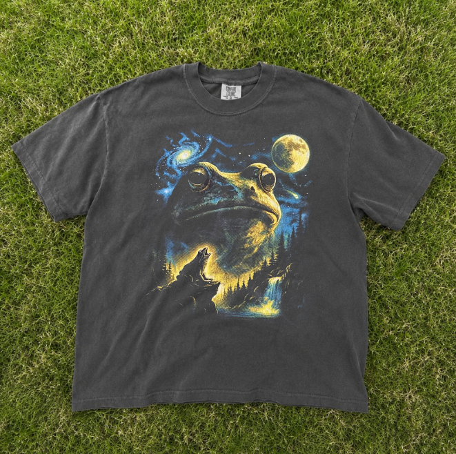 FROG 90S TEE, COSMIC MOON GRAPHIC TEE BN-00168