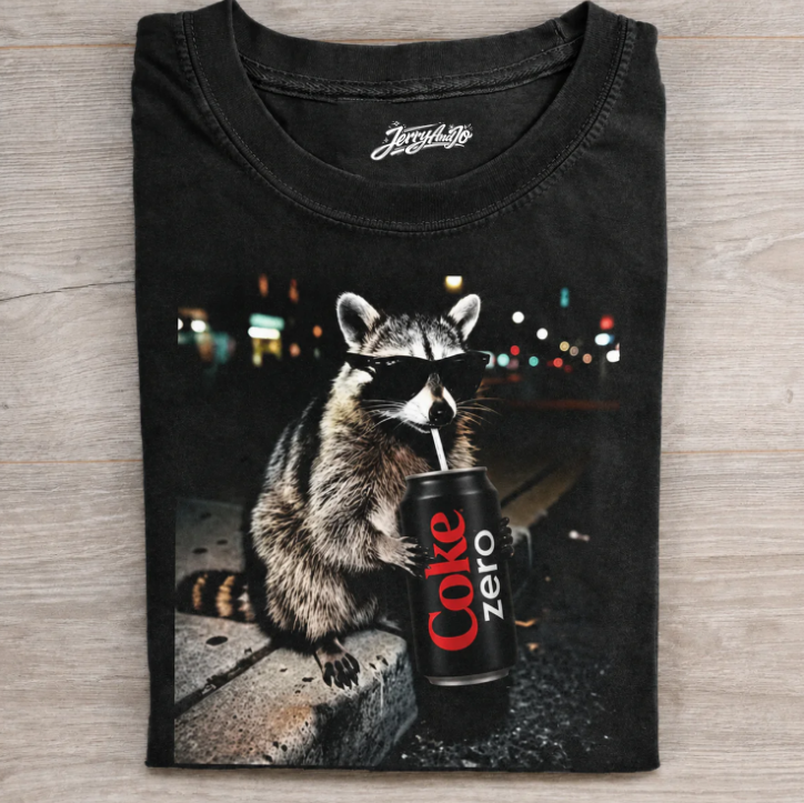 THREE RACCOONS COKE ZERO SHIRT TR-00113
