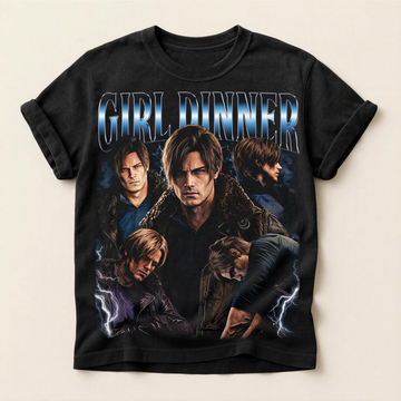 GIRL DINNER LEON KENNEDY T-SHIRT TR-00269