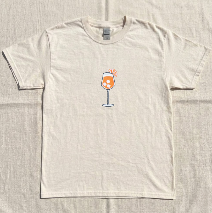 APEROL SPRITZ EMBROIDERED TEE TR-0045