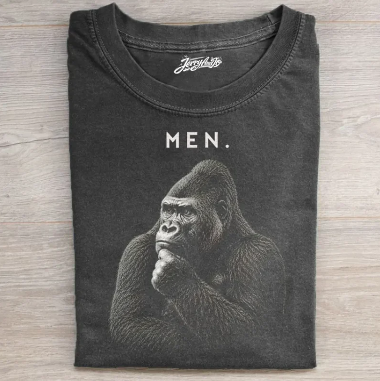 MEN GORILLA THINKING FUNN T-SHIRT TR-00222