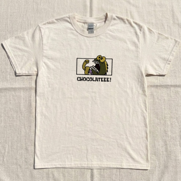 SPONGEBOB SQUAREPANTS YELLING HIS FAMOUS LINE EMBROIDERED TEE TR-0065