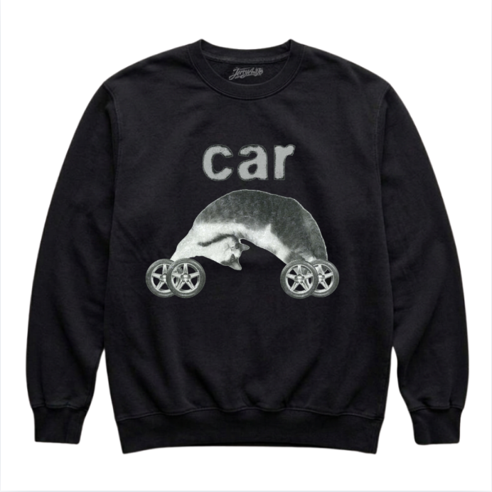 CAT CAR FUNNY SHIRT NN-0007