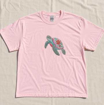 SEA TURTLE EMBROIDERED TEE TR-0046