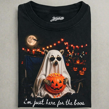 I'M JUST HERE FOR THE BOOS RACCOON SHIRT TR-00119
