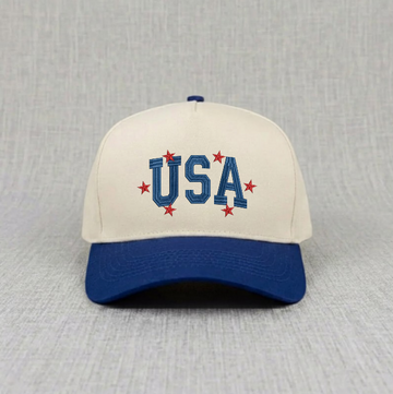 USA STARS, PATRIOT EMBROIDERED BASEBALL HAT BN-0007