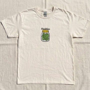 JAR PICKLES EMBROIDERED TEE TR-0049