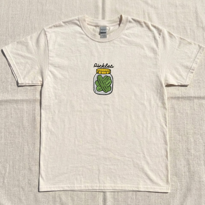 JAR PICKLES EMBROIDERED TEE TR-0049