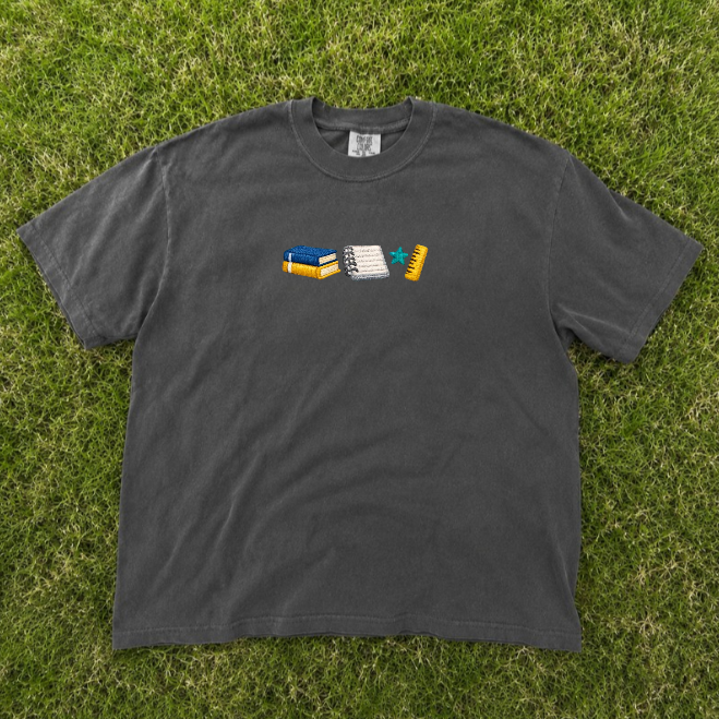 NOTEBOOK, HELLO SCHOOL EMBROIDERED TEE BN-00062