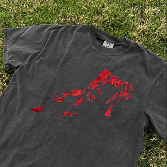 ZENDAYA SPIDERMAN EMBROIDERED TEE BN-00051