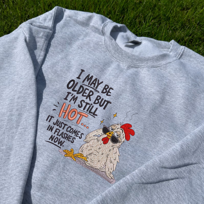 FUNNY CHICKEN, HOT QOUTE EMBROIDERED TEE BN-00036