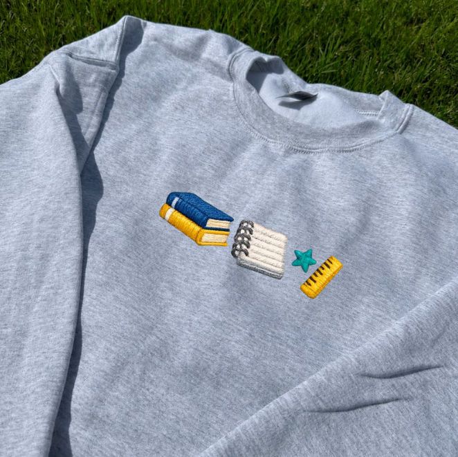 NOTEBOOK, HELLO SCHOOL EMBROIDERED TEE BN-00062