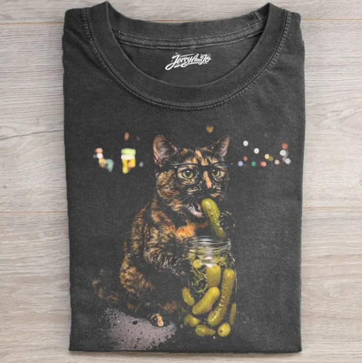 CAT PICKLE MEME T-SHIRT TR-00228