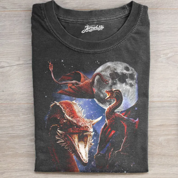 RETRO DRAGON MOON T-SHIRT TR-00276