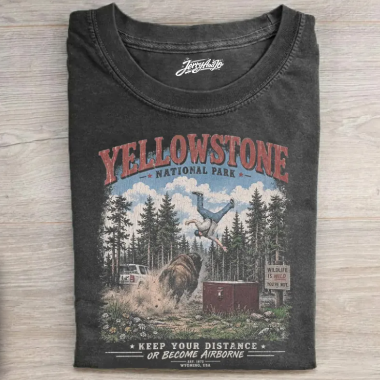 YELLOWSTONE BISON ATTACK SHIRT TR-00153